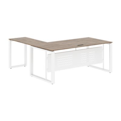 Энио ECT 1819M R (кария пальмира/белый) Стол с боковой приставкой, правый 