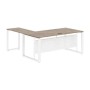 Энио ECT 1819M R (кария пальмира/белый) Стол с боковой приставкой, правый 