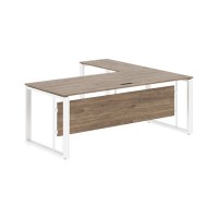 Энио ECT 2019 L (кария пальмира/белый) Стол с боковой приставкой, левый 