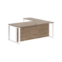 Энио ECT 2019H L (кария пальмира/белый) Стол с боковой приставкой, левый 