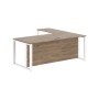Энио ECT 2019H L (кария пальмира/белый) Стол с боковой приставкой, левый 