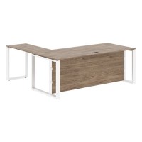 Энио ECT 2019H R (кария пальмира/белый) Стол с боковой приставкой, правый 