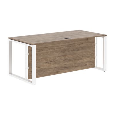 Энио EST 189H (кария пальмира/белый) Стол руководителя 