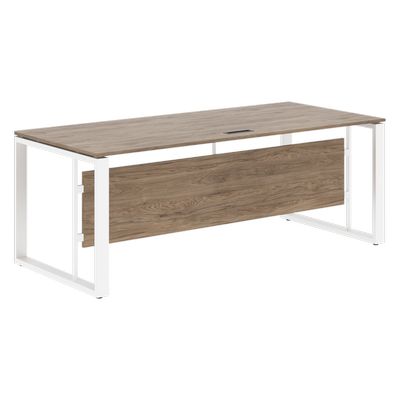 Энио EST 209 (кария пальмира/белый) Стол руководителя 