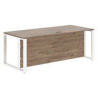 Энио EST 209H (кария пальмира/белый) Стол руководителя 