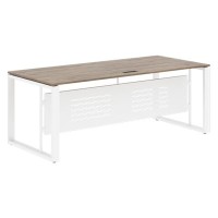 Энио EST 209M (кария пальмира/белый) Стол руководителя 