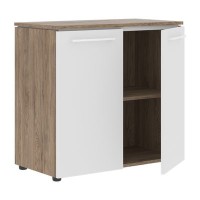 Энио MLC 85.1 (кария пальмира/белый) Шкаф с глухими малыми дверьми 