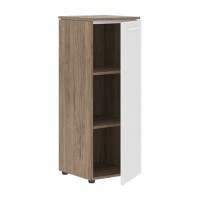 Энио MMC 42.1 (кария пальмира/белый) Шкаф колонка с глухой средней дверью 