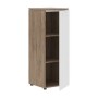 Энио MMC 42.1 (кария пальмира/белый) Шкаф колонка с глухой средней дверью 