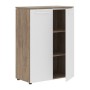 Энио MMC 85.1 (кария пальмира/белый) Шкаф с глухими средними дверьми 