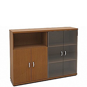 Эталон КЭ102 (Орех) Шкаф средний