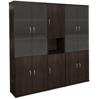 Эталон КЭ110 (Дуб венге) Шкаф высокий