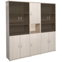 Эталон КЭ110 (Дуб молочный) Шкаф высокий