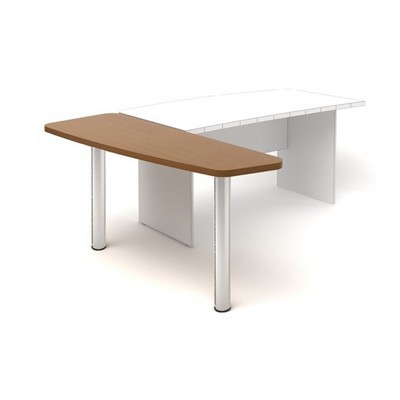 Эталон КЭ45Л (Орех) Приставка к столу левая