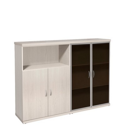 Эталон КЭ85 (Дуб молочный) Шкаф средний