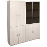 Эталон КЭ92 (Дуб молочный) Шкаф высокий