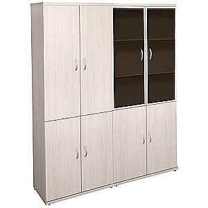 Эталон КЭ92 (Дуб молочный) Шкаф высокий