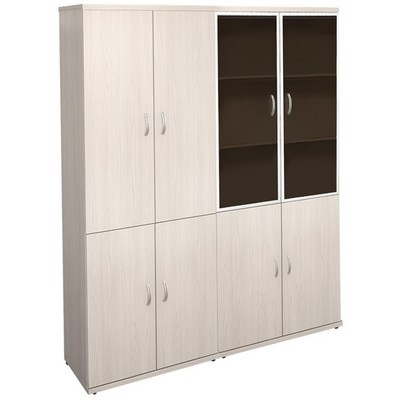 Эталон КЭ92 (Дуб молочный) Шкаф высокий