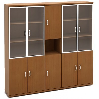 Эталон КЭ93 (Орех) Шкаф высокий