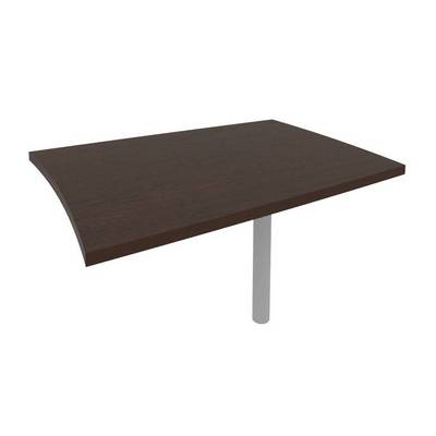 First KB-1 (Венге) Брифинг-приставка для криволинейного стола (опора КО-1 в комплекте)