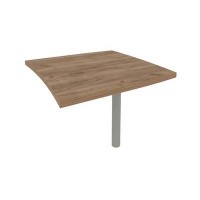 First KB-2 (Дуб табак) Брифинг-приставка для криволинейного стола (опора КО-1 в комплекте)