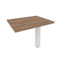 First KB-4 (Дуб табак/Белый) Брифинг-приставка для прямоугольного стола (опора LT-710 в комплекте)