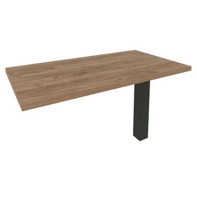 First KB-5 (Дуб табак/Антрацит) Брифинг-приставка для прямоугольного стола (опора LT-710 в комплекте)