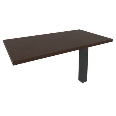 First KB-5 (Венге/Антрацит) Брифинг-приставка для прямоугольного стола (опора LT-710 в комплекте)