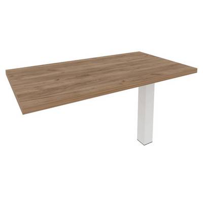 First KB-5 (Дуб табак/Белый) Брифинг-приставка для прямоугольного стола (опора LT-710 в комплекте)