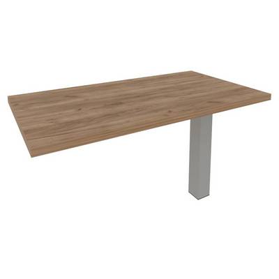 First KB-5 (Дуб табак/Серый) Брифинг-приставка для прямоугольного стола (опора LT-710 в комплекте)