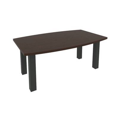 First KPRG-2 (Венге/Антрацит) Стол переговорный (цена указана с опорами)