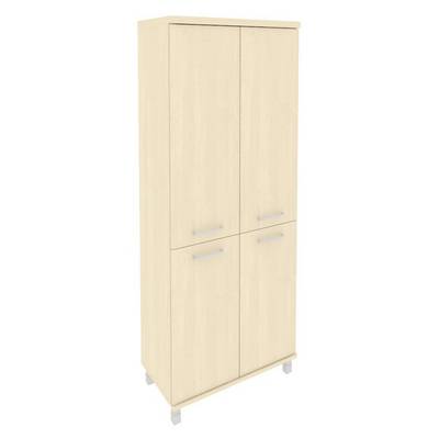 First KST-1.3 (Клен) Шкаф высокий широкий (2 низкие двери ЛДСП, 2 средние двери ЛДСП)