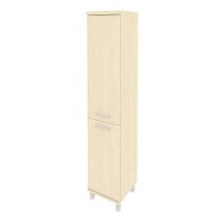 First KSU-1.3(R) (Клен) Шкаф высокий узкий правый (1 низкая дверь ЛДСП, 1 средняя дверь ЛДСП)