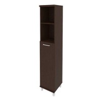 First KSU-1.6(R) (Венге) Шкаф высокий узкий правый (1 средняя дверь ЛДСП)