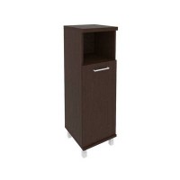 First KSU-2.1(L) (Венге) Шкаф средний узкий левый (1 низкая дверь ЛДСП)