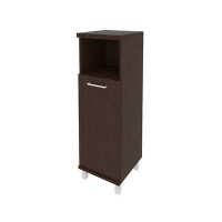 First KSU-2.1(R) (Венге) Шкаф средний узкий правый (1 низкая дверь ЛДСП)