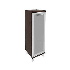 KSU-2.4R(L) (Венге) Шкаф средний узкий левый (1 средняя дверь стекло в раме)