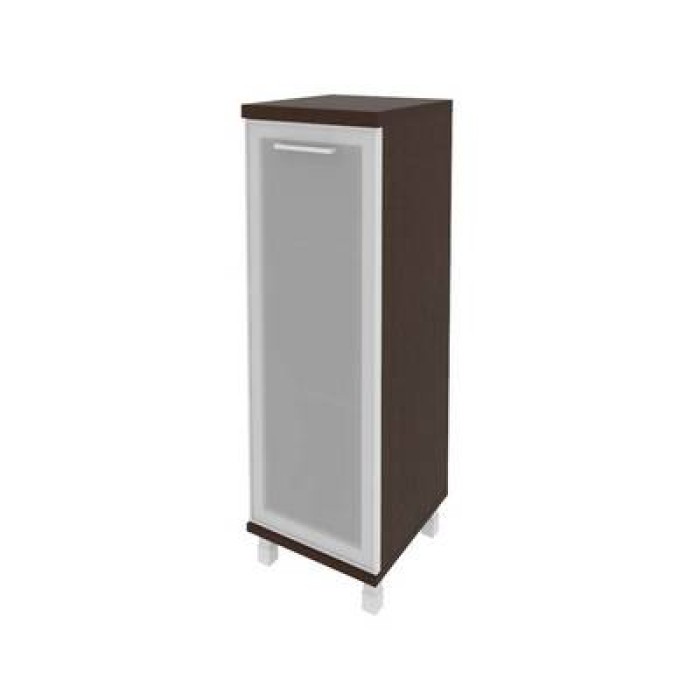 KSU-2.4R(R) (Венге) Шкаф средний узкий правый (1 средняя дверь стекло в раме)