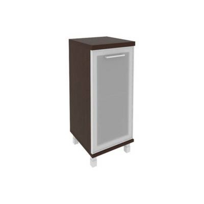 KSU-3.2R(L) (Венге) Шкаф низкий узкий левый (1 низкая дверь стекло в раме)