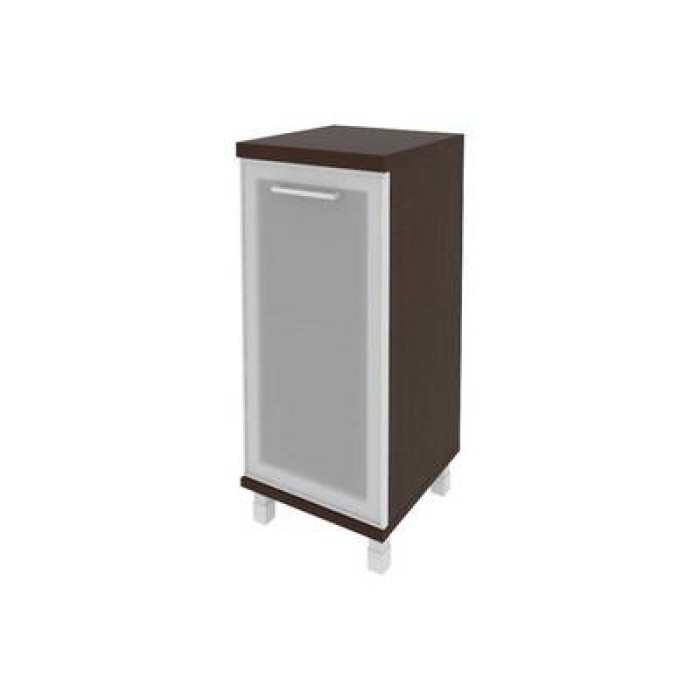 KSU-3.2R(R) (Венге) Шкаф низкий узкий правый (1 низкая дверь стекло в раме)