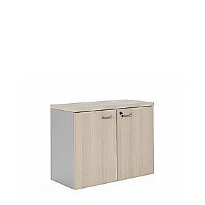 FLS327 (Дуб 131) Шкаф низкий, с деревянными дверями