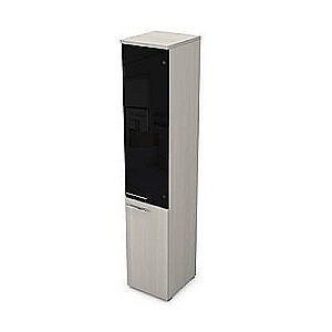 9НП.005.22Л (Ivory) Пенал высокий со стеклом, левый