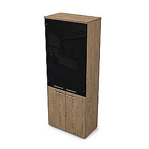 9НШ.005.22 (Teakwood) Шкаф высокий со стеклом