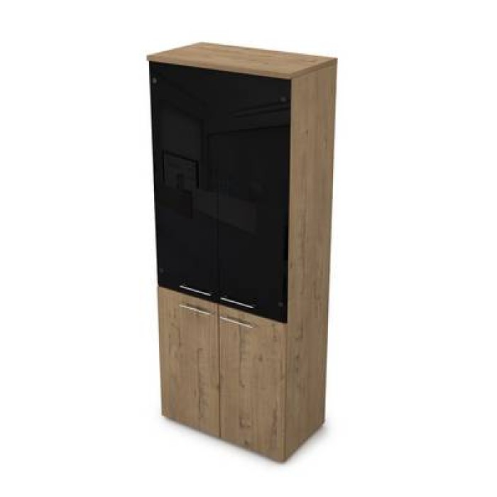 9НШ.005.22 (Teakwood) Шкаф высокий со стеклом