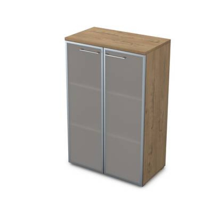 9НШ.017.6 (Teakwood) Шкаф средний со стеклом