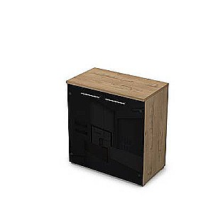 9НШ.023.4 (Teakwood) Шкаф низкий со стеклом