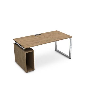 Gloss Line НССБ-О.984 (Teakwood) Стол с тумбой под системный блок