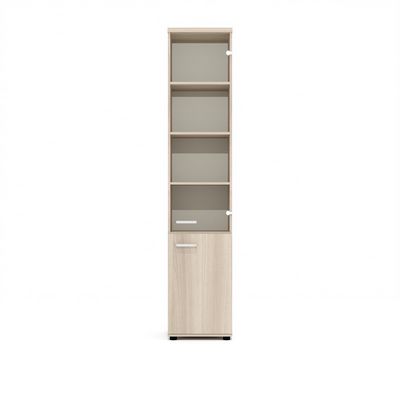 Grand Gr-61+Gr-7.1+Gr-02.1 (Ясень шимо) Шкаф высокий, узкий
