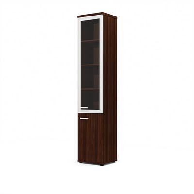 Grand Gr-61+Gr-7.1+Gr-04.1L (Орех темный) Шкаф высокий, узкий