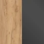 Фронтальная панель JDST 1330 в отделке Дуб бофорд, металл Антрацит, 1300х18х300 мм